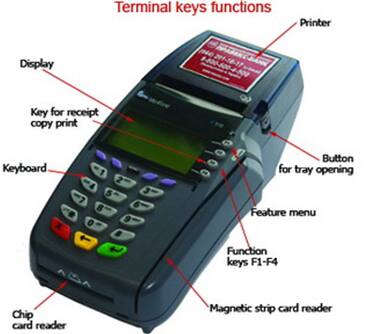 Handheld POS terminal features